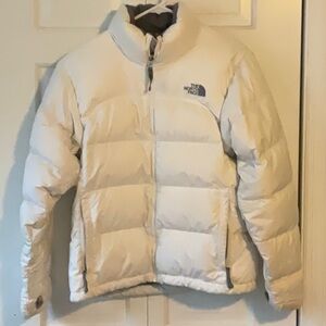 White north face jacket, puffer